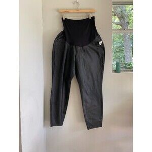 NEW Motherhood Indigo Blue Maternity Pants Faux leather Jeans Womens 2X